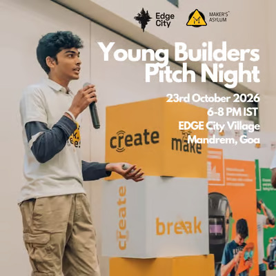 Young Builders Pitch Night at EDGE City Goa